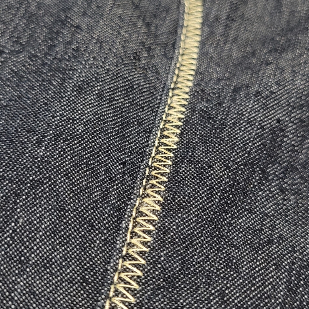 💝2/$10💝Dark Blue Denim Jacket with Gold-Trim Detail - Picture 5 of 8